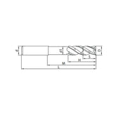 Solid carbide milling End mill HSC/HPC machining UMC-4E - Makotools Industrial Supply Tools for Metal Cutting